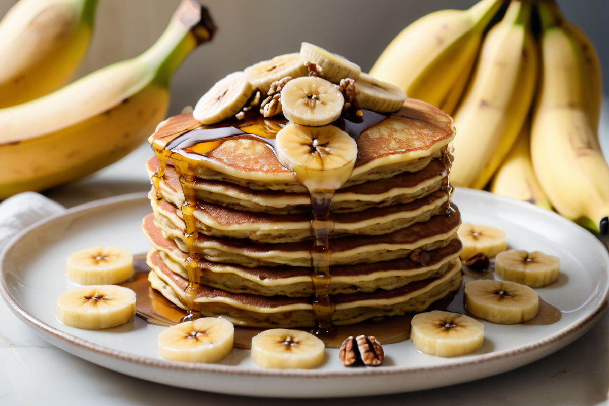 Gluten Free Banana Pancakes — Fluffy, 5-Ingredient Stacks